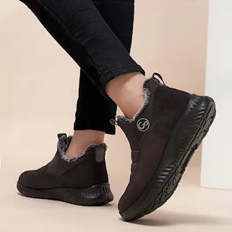 Alicegana Fur Lining Warm Winter Ankle Booties