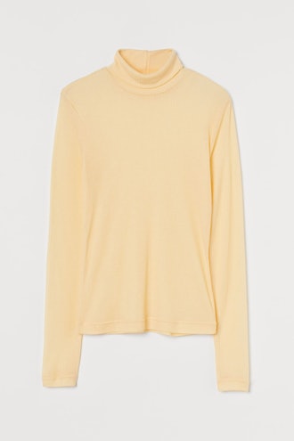 Fitted Polo-Neck Top
