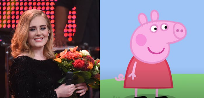 Peppa Pig and Adele will not be collaborating on a new song.