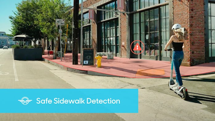 Bird scooter promo image for sidewalk detection sensor