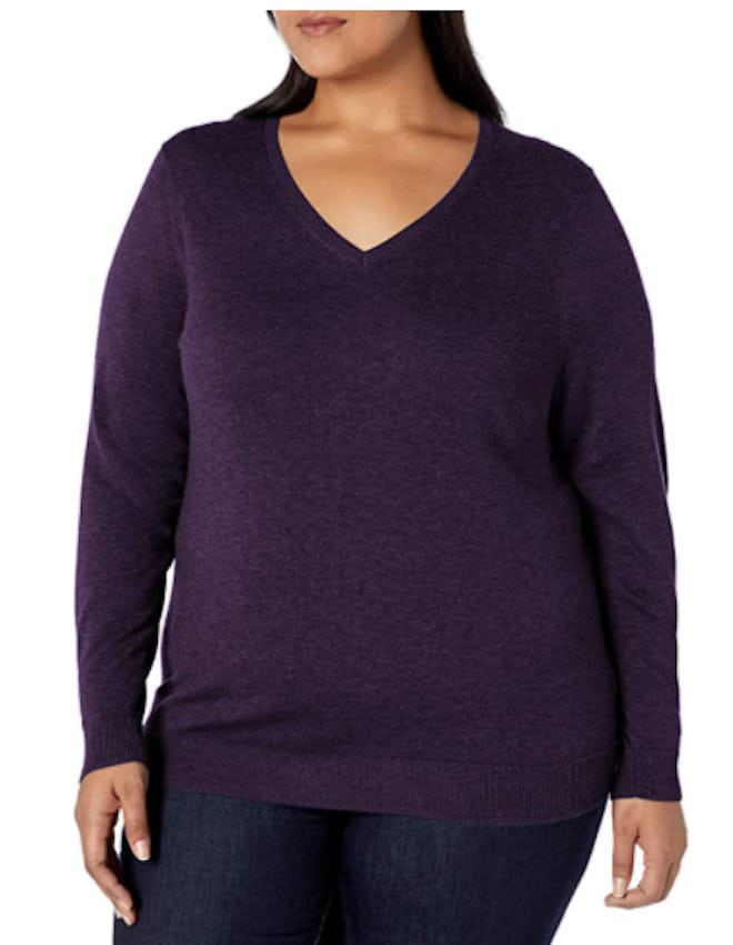 Amazon Essentials Plus-Size V-Neck Sweater