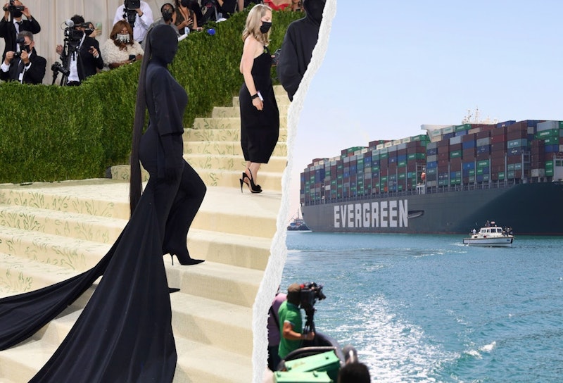 Kim Kardashian at the Met Gala and the Ever Given, the ship that was stuck in the Suez Canal, make g...