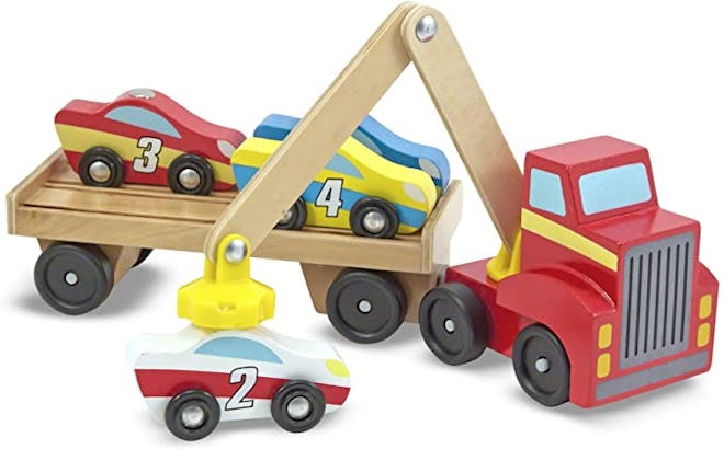 Melissa & Doug Magnetic Car Loader (5 Pieces)