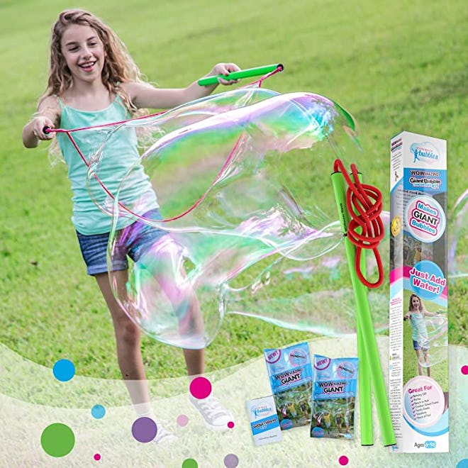 WOWMAZING Giant Bubble Wands Kit (4 Pieces)