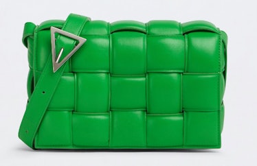 Bottega Veneta's Padded Cassette Bag in parakeet green. 