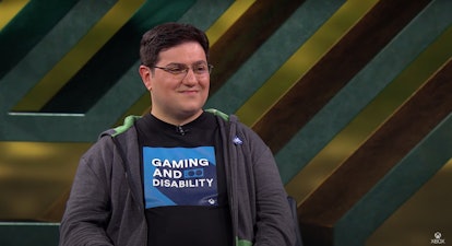 Xbox’s Brannon Zahand during the company’s October 2021 Accessibility Showcase.