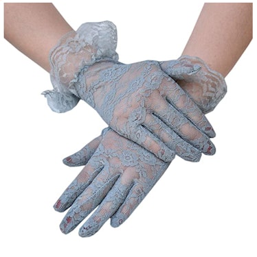 Seeksmile Party Vintage Sheer Lace Wrist Victorian Gloves