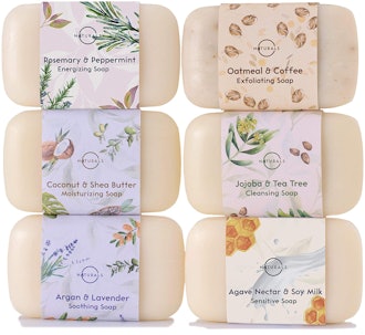O Naturals Body Wash Bar Soap (Set of 6)