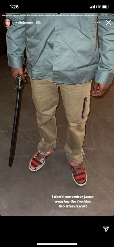 Travis Scott's Freddy Krueger sneakers