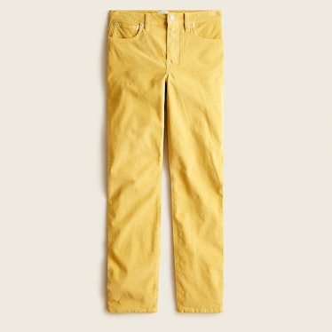 J. Crew yellow corduroy pants. 