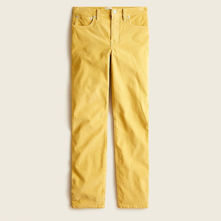 J. Crew yellow corduroy pants. 