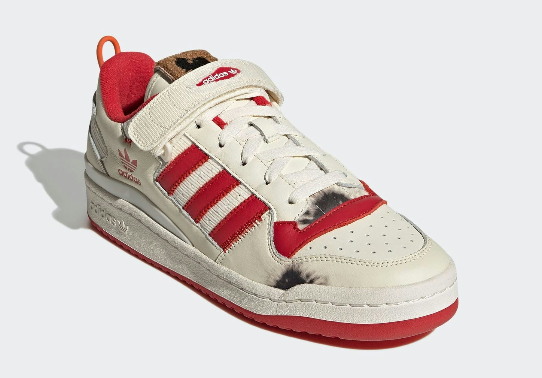 red white adidas shoes