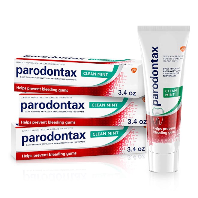 Parodontax Clean Mint Toothpaste for Bleeding Gums (3-Pack), 3.4 Oz. Each