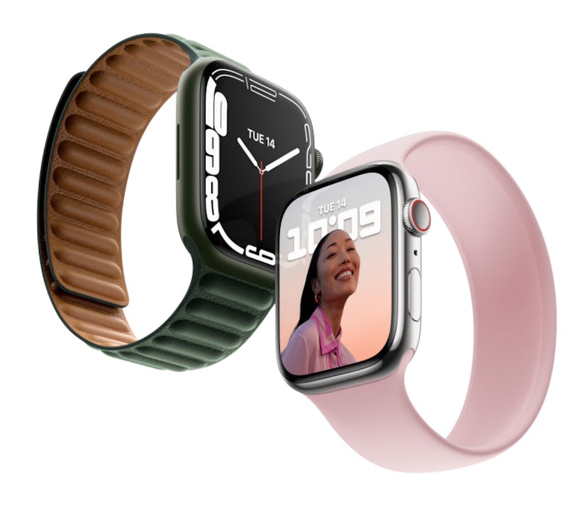 Two new Apple Watch series 7 in green and silver. Is the new apple watch worth it?
