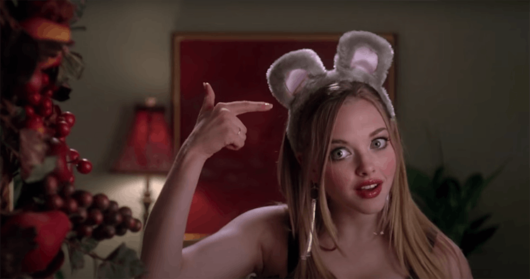 Karen from 'Mean Girls' dressed up as a mouse for Halloween may need captions for mouse costumes on ...