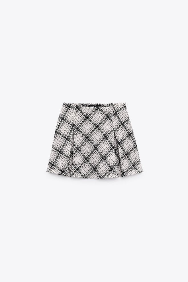 Box Pleat Mini Skirt Zara