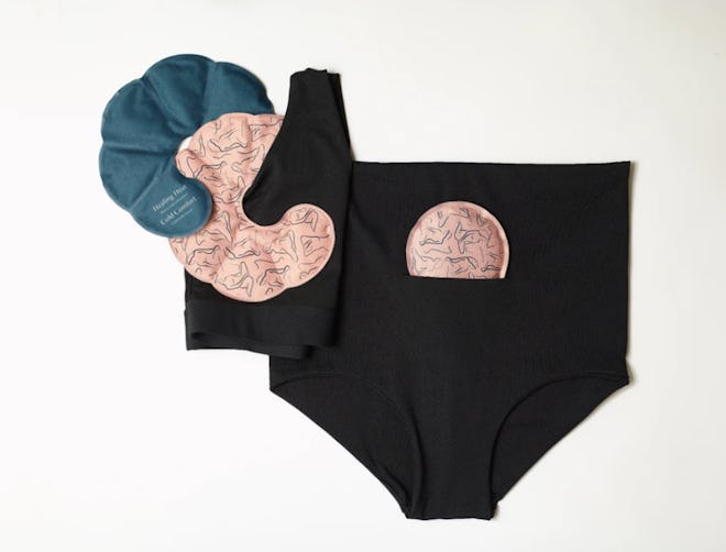 postpartum underwear and bras with pocket for ice pack