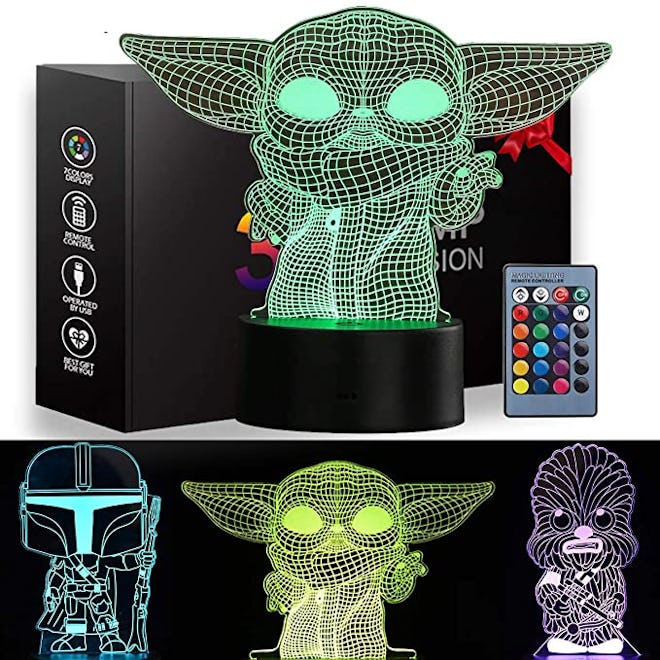 sunduck 3-D Baby Yoda Toys Night Light