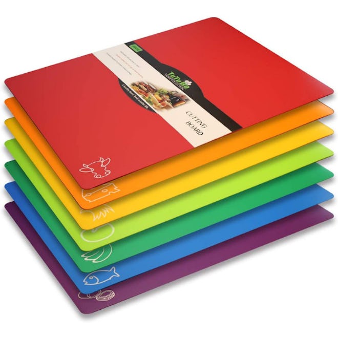 Fotouzy Color-Coded Cutting Board Mats (7-Pack)