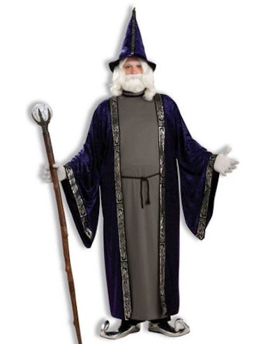 Plus size wizard costume