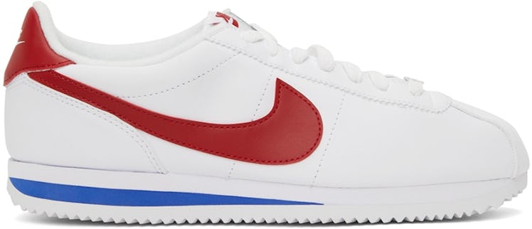White & Red Cortez Basic Sneakers