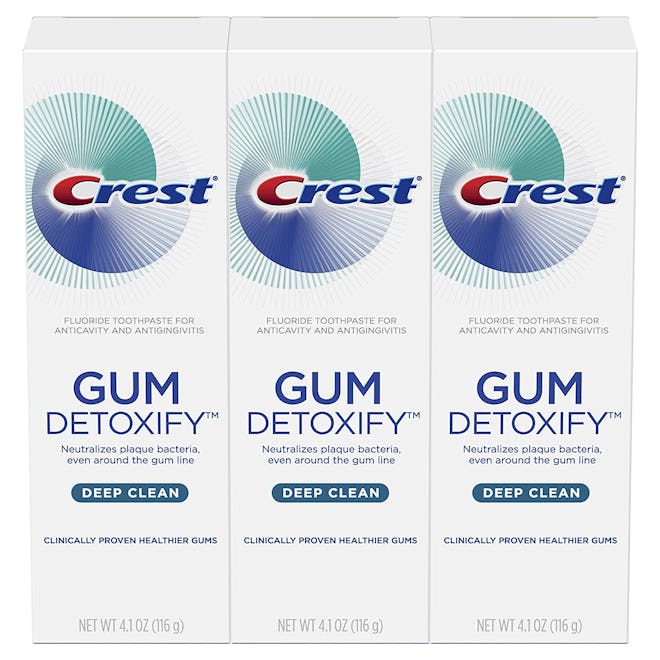 Crest Gum Detoxify Deep Clean Toothpaste (3-Pack), 4.1 Oz. Each