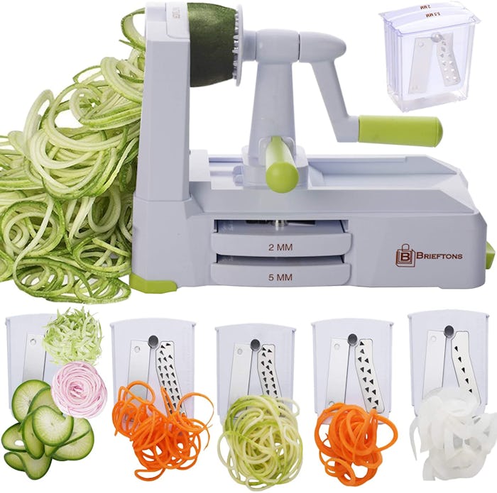 Brieftons 5-Blade Vegetable Spiralizer 