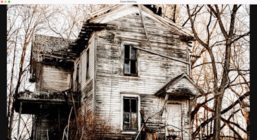 Haunted house zoom background: abandoned house