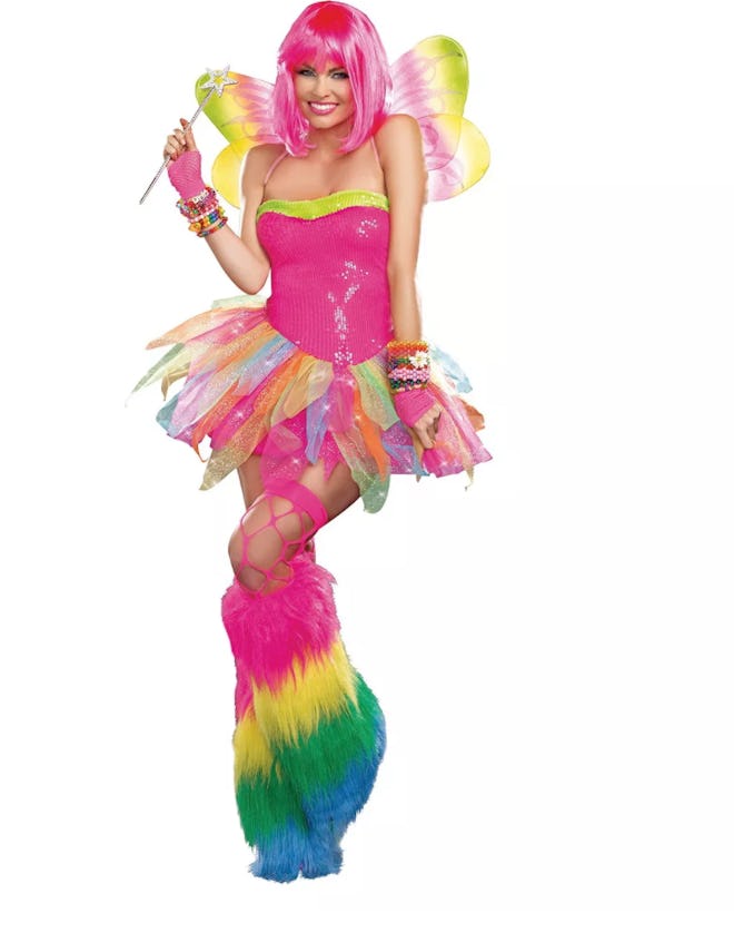 a rainbow fairy Halloween costume for adults