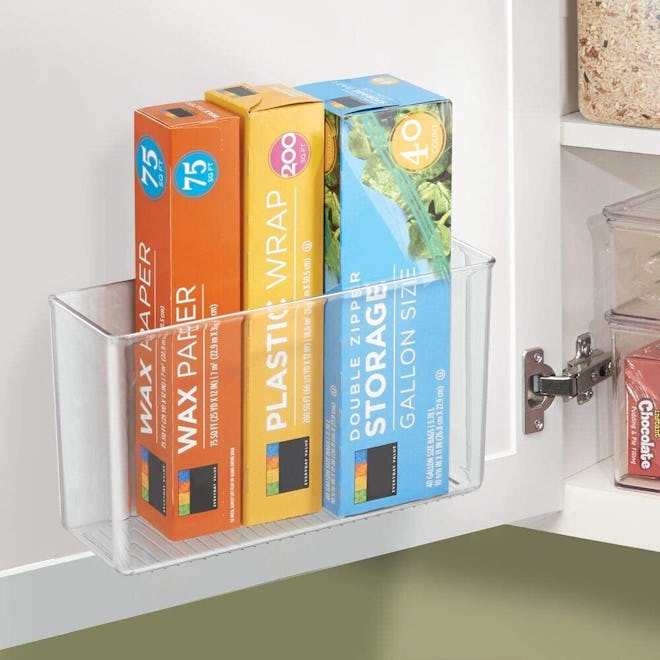 mDesign Adhesive Storage Container Bin