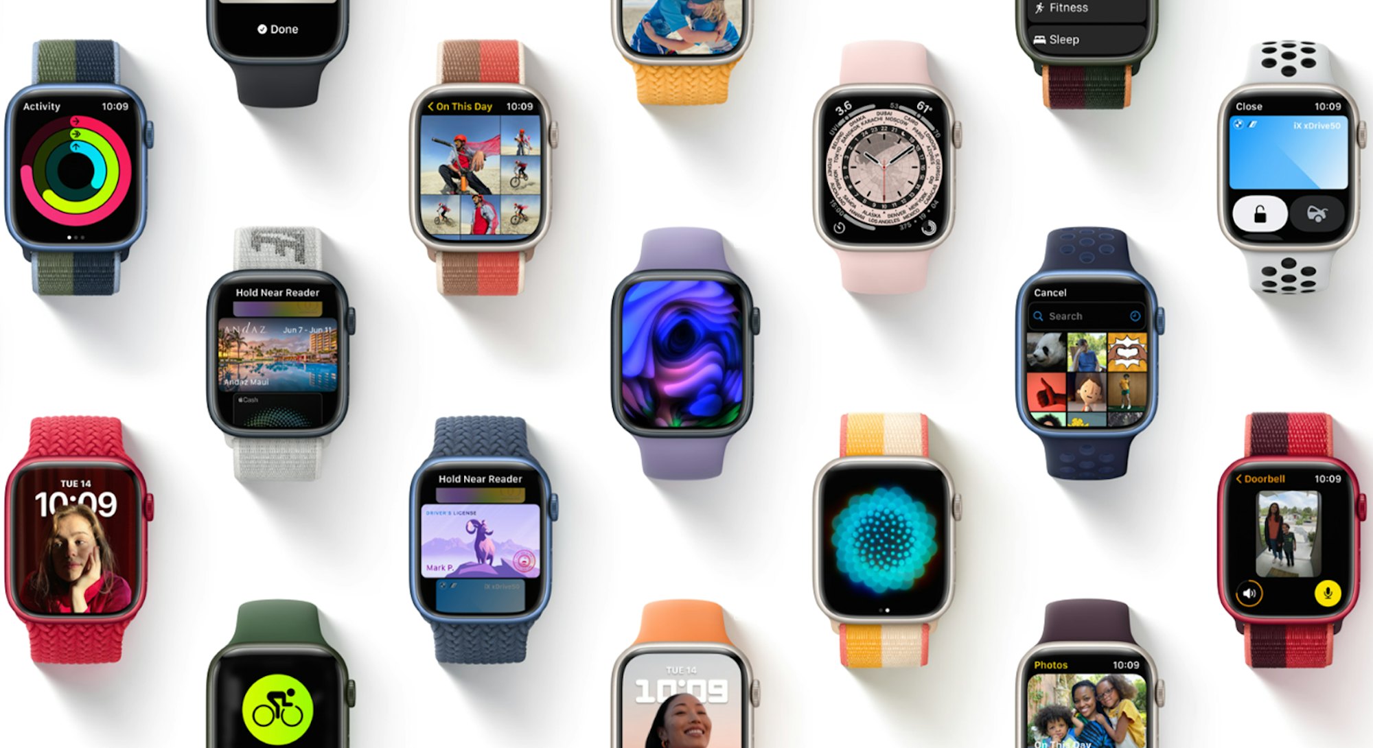 Apple Watches running watchOS 8.