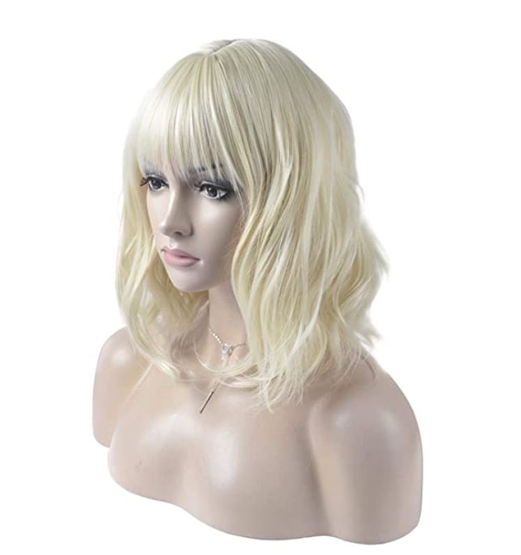 blonde wig