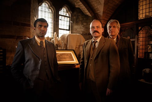 Nisbet (NIKESH PATEL), Williams (RORY KINNEAR), Garwood (ROBERT BATHURST) in BBC Two's 'The Mezzotin...