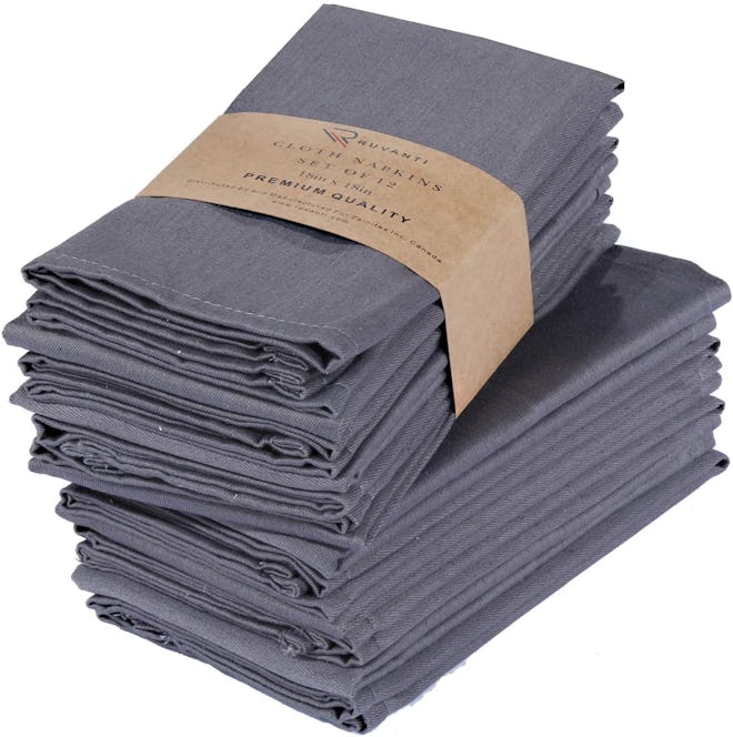 Ruvanti Kitchen Cloth Napkins (12-Pack)