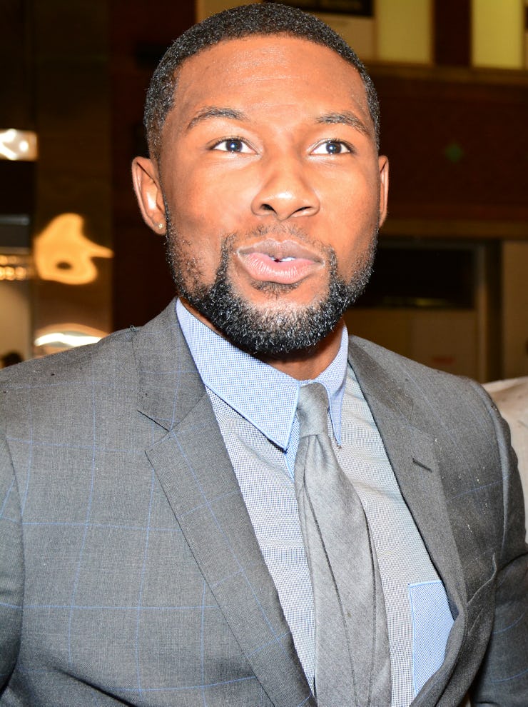 Trevante Rhodes attends the premiere of 'Moonlight' during the 2016 Toronto International Film Festi...