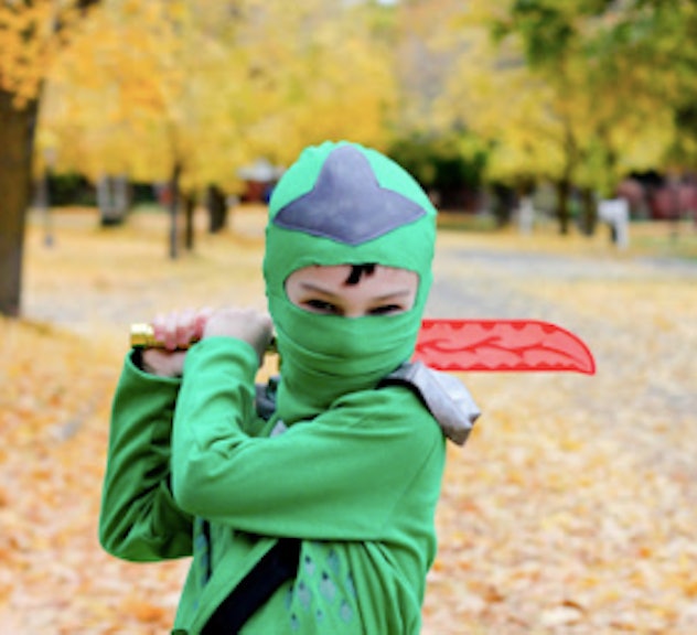 Ninja mask on a child