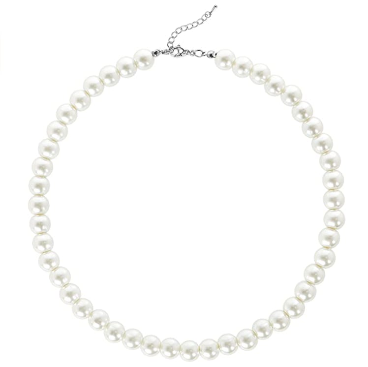 faux pearl necklace