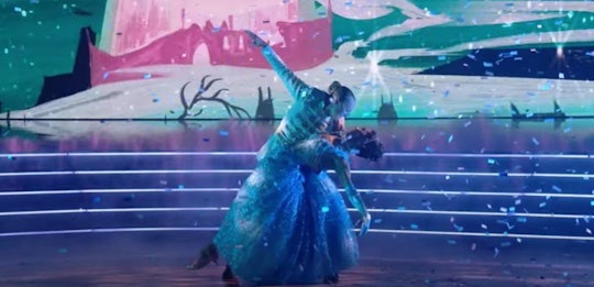 JoJo Siwa and Jenna Johnson danced to “A Dream Is a Wish Your Heart Makes” from “Cinderella" on Danc...