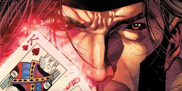 Gambit and his beloved playing cards in X-Men: Gold Vol. 2 #4
