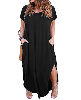 Kancystore Plus-Size Maxi Dress