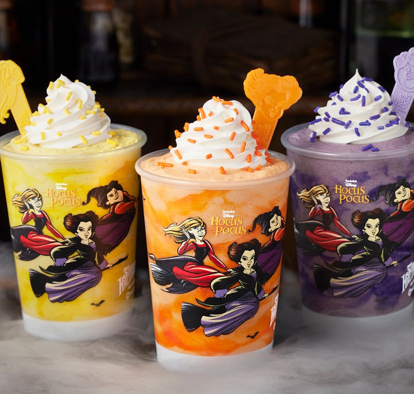 These Carvel 'Hocus Pocus' milkshakes include three bewitching flavors.