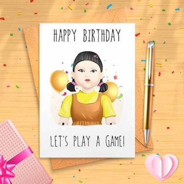 Squid Game Birthday Card Let The Games Begin - Futurefy Cards