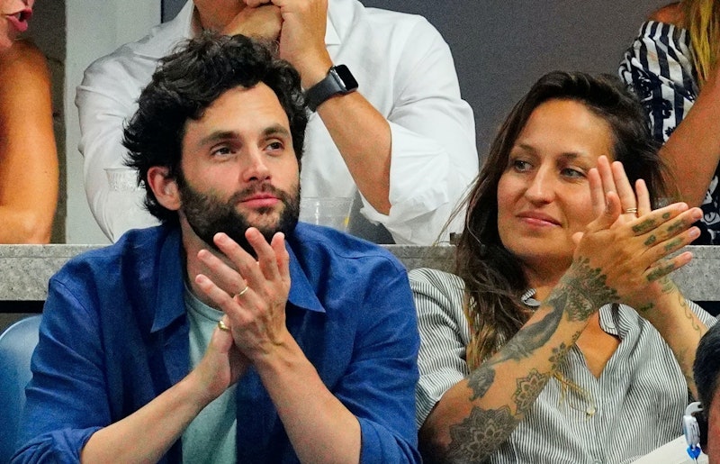 Penn Badgley and Domino Kirke in 2019.