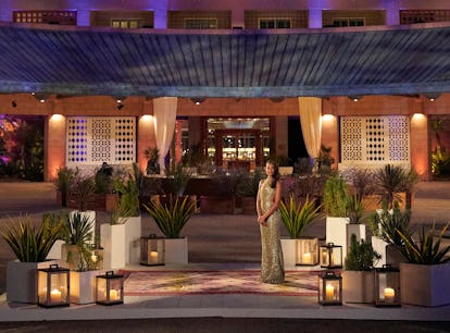 Michelle Young prepares to greet her suitors on 'The Bachelorette.'