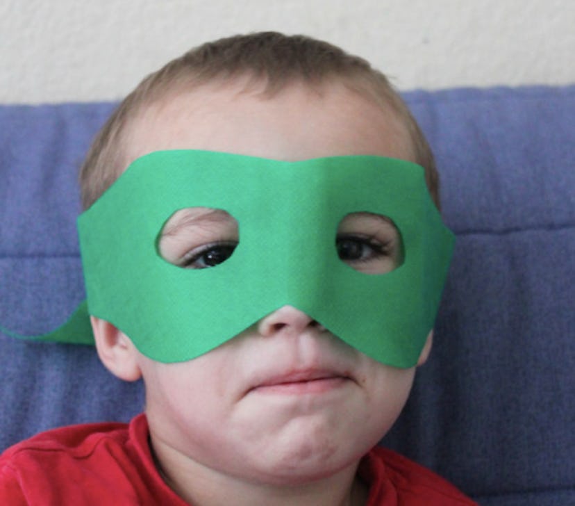 Lego face mask craft