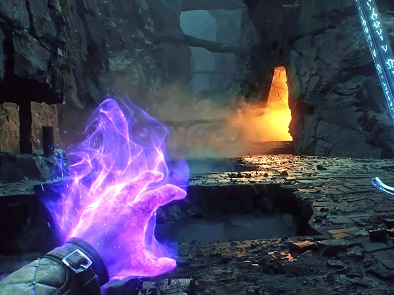 screenshot from first reveal of Obsidian's Avowed RPG