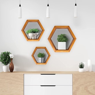 Generic Hexagon Floating Wall Shelves (3 Pack)