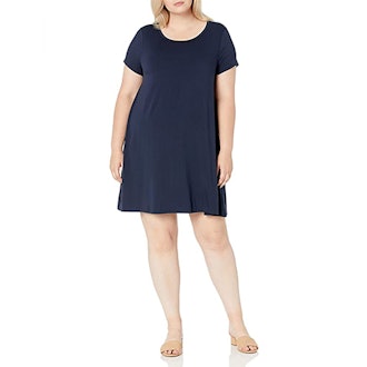 Amazon Essentials Plus-Size Short Sleeve Swing Dress
