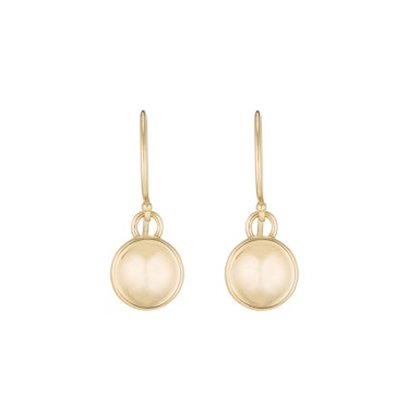 Concave Disc Dangling Earrings Valerie Madison