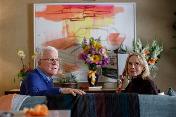 Charles (Steve Martin) and Jan (Amy Ryan) in Only Murders In The Building